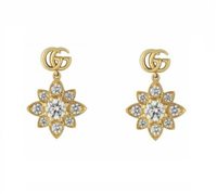 Pendientes Gucci Mujer Flora in Oro amarillo Diamante YBD70239000100U - YBD70239000100U